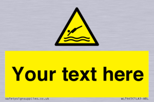 Custom Warning diving area